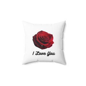 Romantic Rose Pillow, Decorative Cushion, Love Gift, Valentine's Day Decor, Bedroom Accent, Anniversary Present