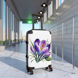 Floral Design Suitcase | Travel Luggage | Stylish Floral Carry-on | Vacation Essentials | Travel Gift