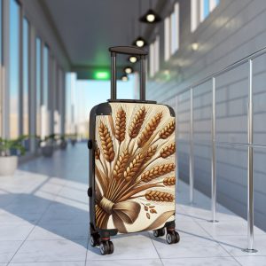3541489228434299909_2048-1.jpeg Artistic Wheat Design Suitcase, Travel Luggage, Stylish Carry-On Bag, Gift for Travelers, Unique Suitcase