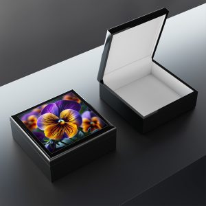 Vibrant Floral Jewelry Box – Elegant Storage for Accessories & Gifts