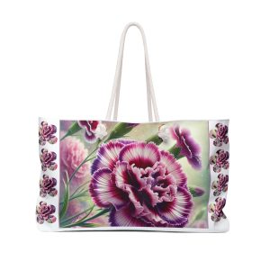 Floral Weekender Bag - Stylish Travel Tote, Weekend Getaway Bag, Gym Tote, Beach