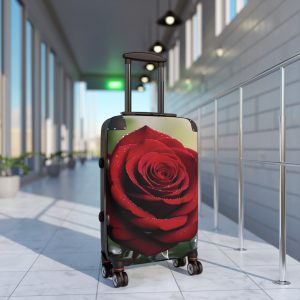 Rose Design Suitcase, Floral Luggage, Travel Case, Stylish Carry-On, Custom Printed Bag, Perfect Gift for Travelers